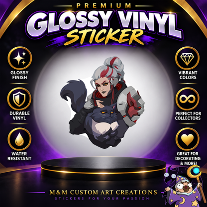 Brigitte from Overwatch 2 Glossy Vinyl Sticker SHEETS