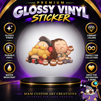 Brigitte from Overwatch 2 Glossy Vinyl Sticker SHEETS