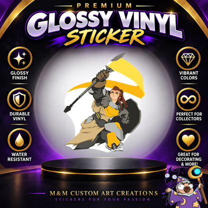 Brigitte from Overwatch 2 Glossy Vinyl Sticker SHEETS