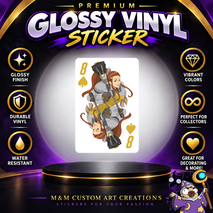 Brigitte from Overwatch 2 Glossy Vinyl Sticker SHEETS