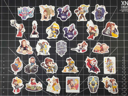 Overwatch 2 Brigitte Hero Spray's Sticker Set | 28 High Quality Glossy Vinyls