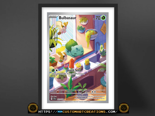 Bulbasaur #143 Illustration Rare Stellar Crown (SCR) Poster Print - Available in Two Sizes