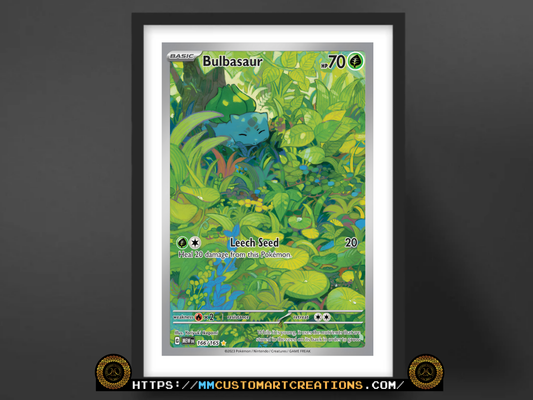 Bulbasaur #166 English 151 Illustration Rare (MEW) Poster Print - Available in Two Sizes
