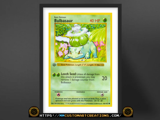 Bulbasaur #44 Base Set WOTC (BS) Poster Print - Available in Two Sizes