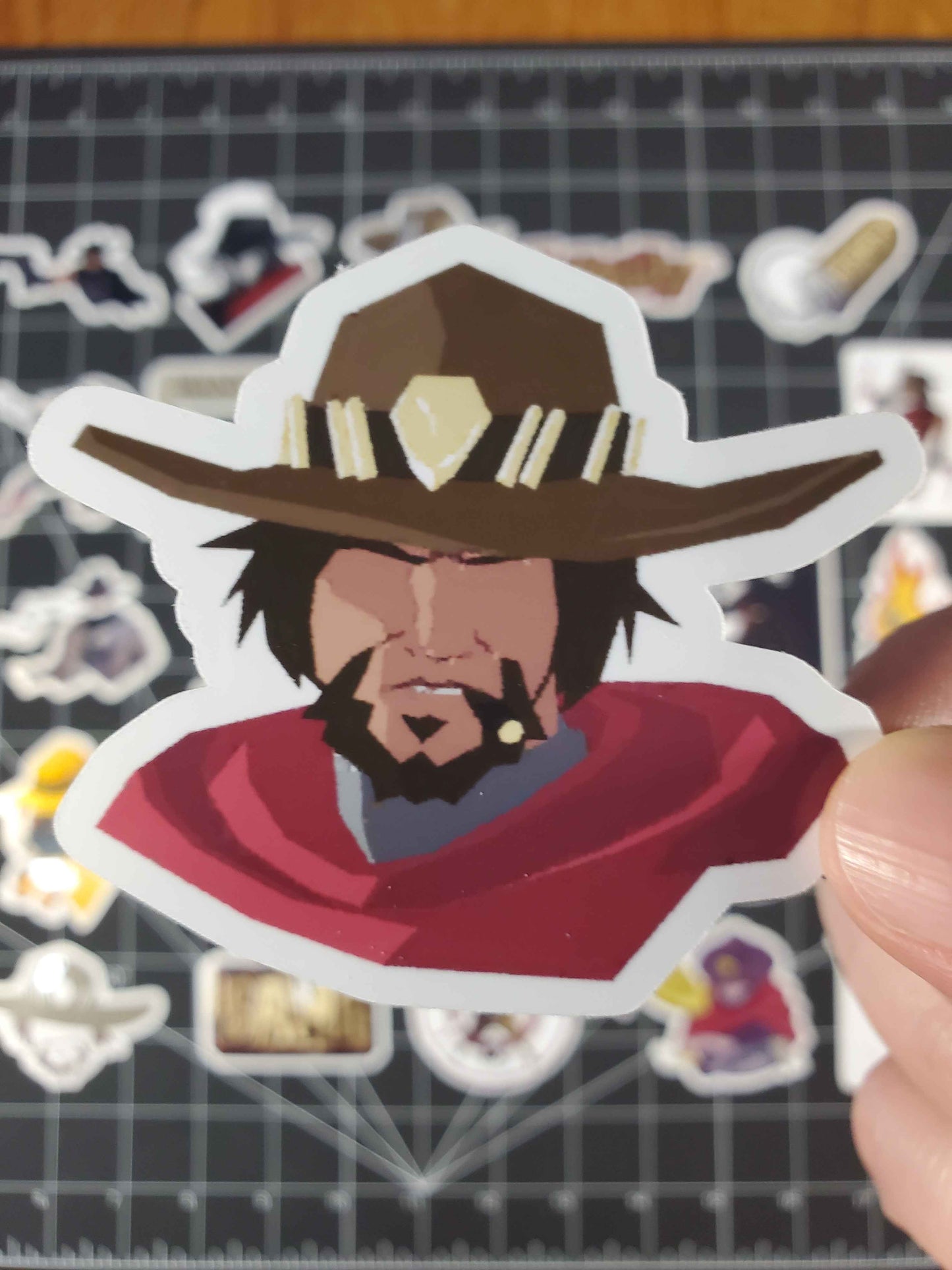 Overwatch 2 Cassidy Hero Spray's Sticker Set | 28 High Quality Glossy Vinyl's