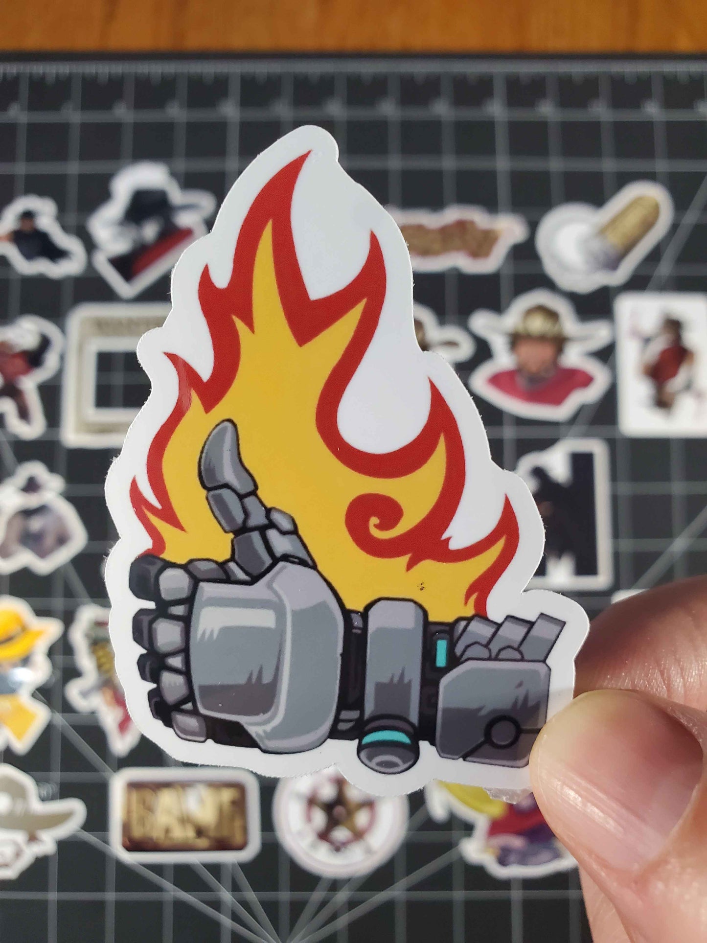 Overwatch 2 Cassidy Hero Spray's Sticker Set | 28 High Quality Glossy Vinyl's