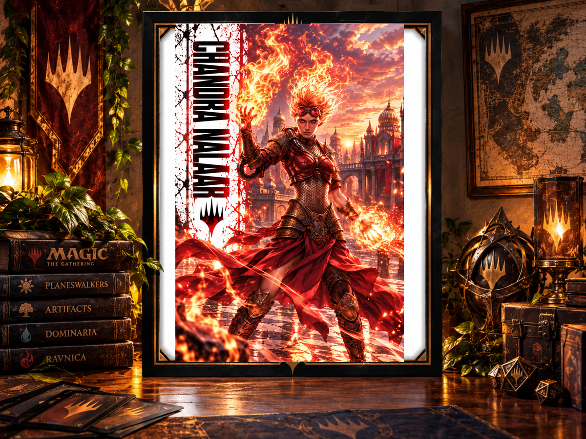 Magic The Gathering Chandra Nalaar 13x19 Art Print Poster | Choose 1 or Complete Set