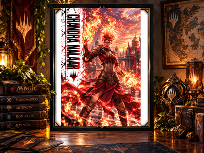 Magic The Gathering Chandra Nalaar 13x19 Art Print Poster | Choose 1 or Complete Set