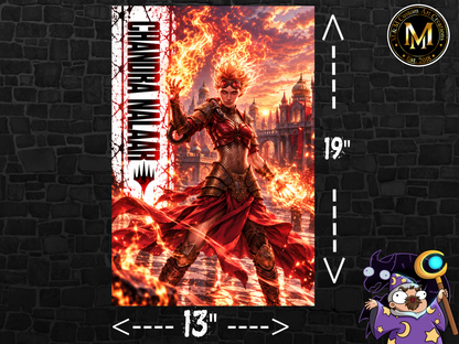Magic The Gathering Chandra Nalaar 13x19 Art Print Poster | Choose 1 or Complete Set