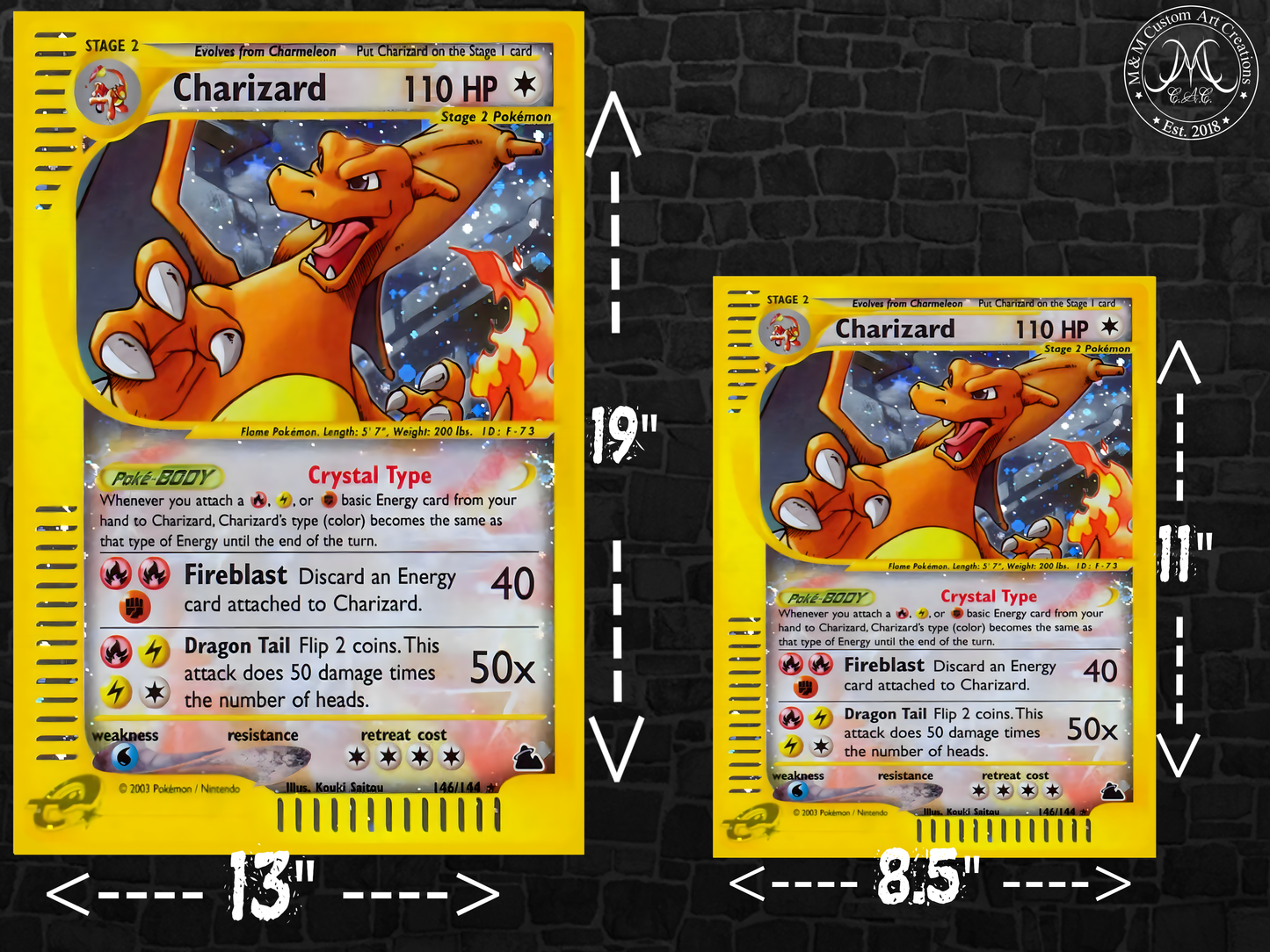 Charizard #146 Skyridge Poster Print - Available in Two Sizes