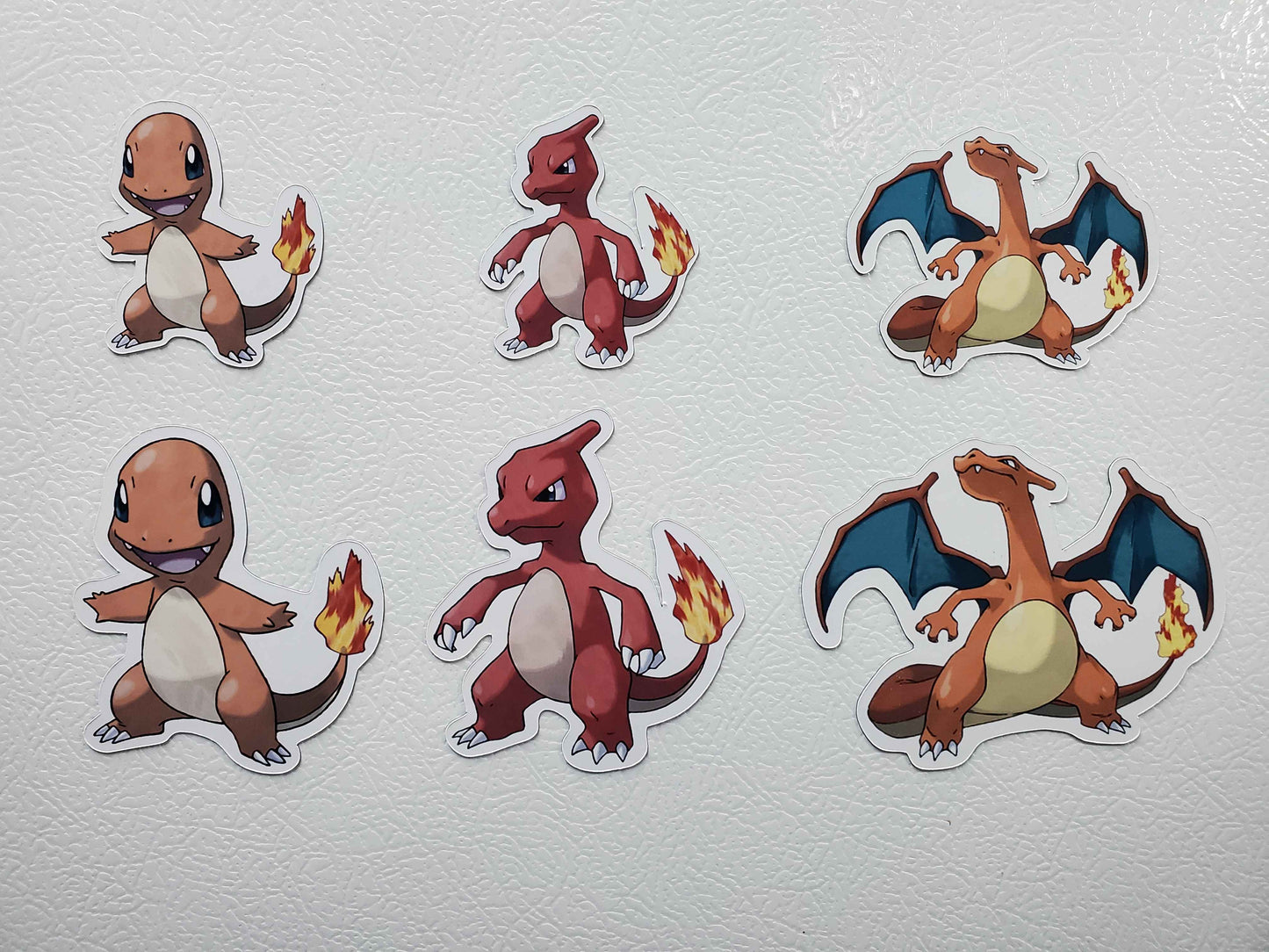 Charmander Charmeleon, Charizard Fridge Magnet Set - Pokemon Fire Type