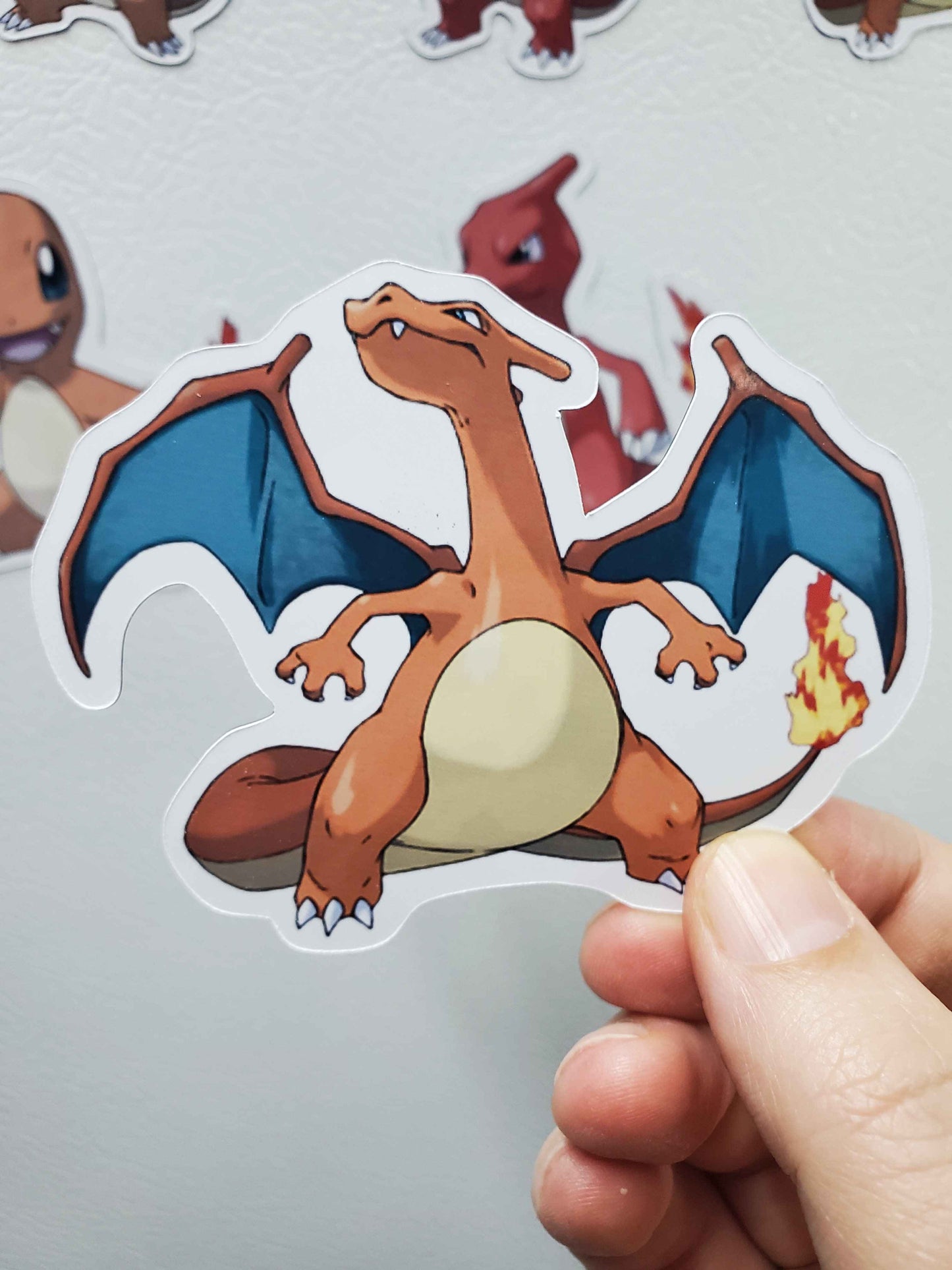 Charmander Charmeleon, Charizard Fridge Magnet Set - Pokemon Fire Type