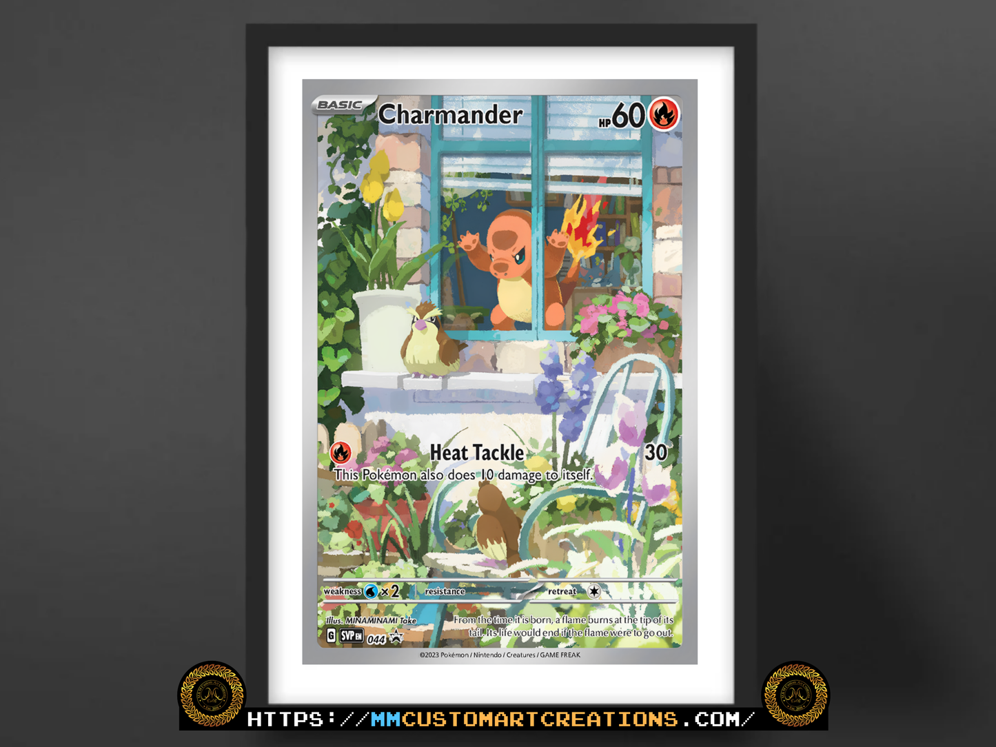 Charmander #044 Obsidian Flames Scarlet & Violet Promo (SVP) Poster Print - Available in Two Sizes