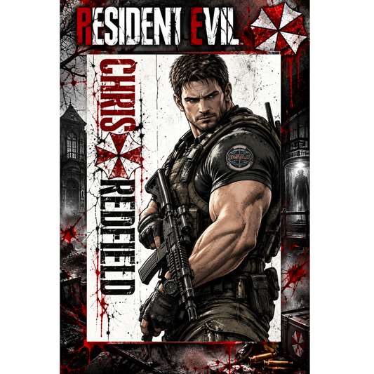 Resident Evil Chris Redfield 13x19 Art Print Poster | Choose 1 or Complete Set