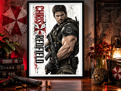 Resident Evil Chris Redfield 13x19 Art Print Poster | Choose 1 or Complete Set