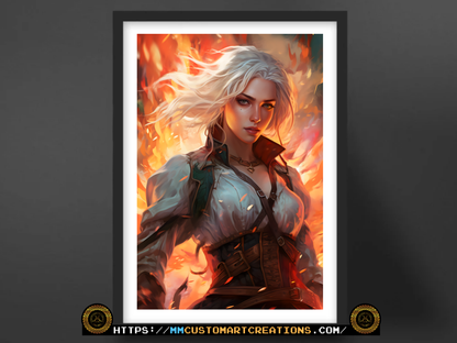 Ciri from the Witcher Poster Print | Princess Cirilla of Cintra| | 8.5x11 and 13x19