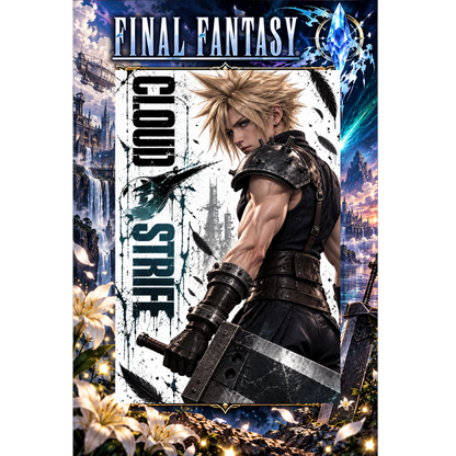 Final Fantasy Cloud Strife 13x19 Art Print Poster | Choose 1 or Complete Set