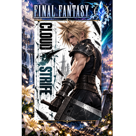 Final Fantasy Cloud Strife 13x19 Art Print Poster | Choose 1 or Complete Set
