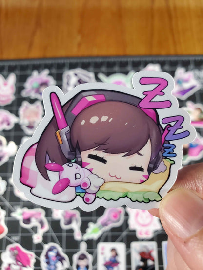 Overwatch 2 D.Va Hero Spray's Sticker Set | 41 High Quality Glossy Vinyls