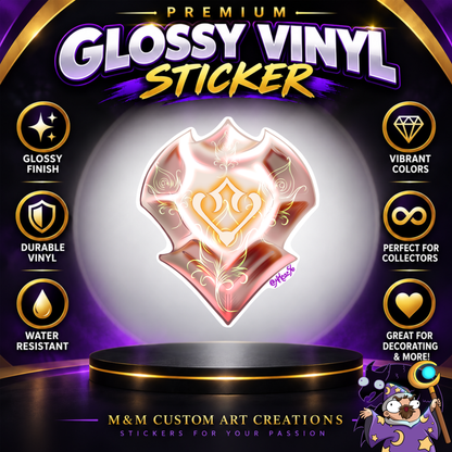 Dancer Soul Crystal from Final Fantasy Glossy Vinyl Sticker SHEETS