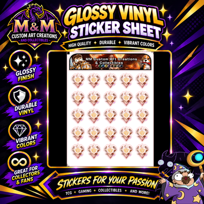 Dancer Soul Crystal from Final Fantasy Glossy Vinyl Sticker SHEETS