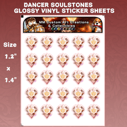 Dancer Soul Crystal from Final Fantasy Glossy Vinyl Sticker SHEETS