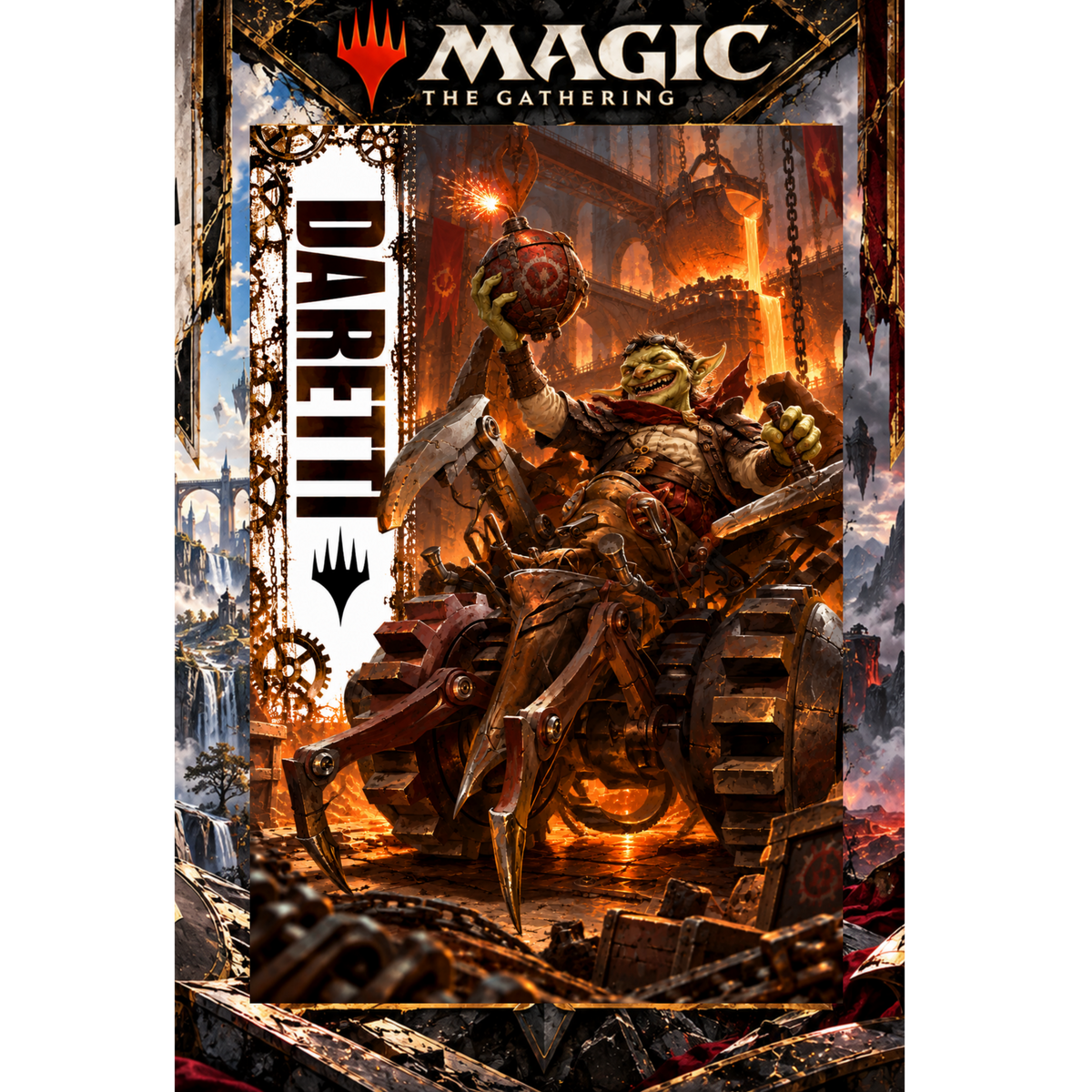 Magic The Gathering Daretti 13x19 Art Print Poster | Choose 1 or Full Set