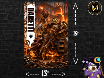 Magic The Gathering Daretti 13x19 Art Print Poster | Choose 1 or Full Set