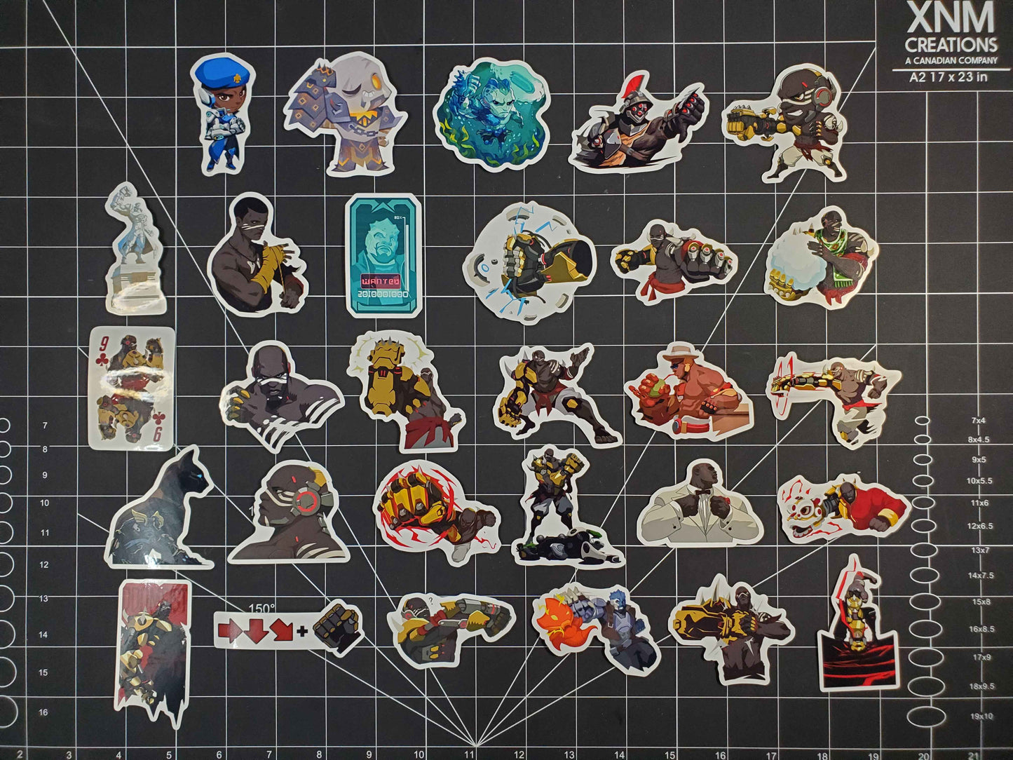 Overwatch 2 Doomfist Hero Spray's Sticker Set | 29 High Quality Glossy Vinyls