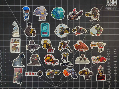 Overwatch 2 Doomfist Hero Spray's Sticker Set | 29 High Quality Glossy Vinyls