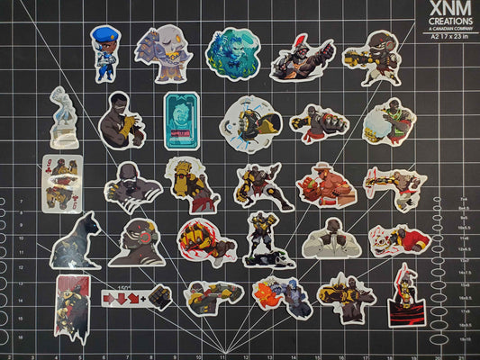 Overwatch 2 Doomfist Hero Spray's Sticker Set | 29 High Quality Glossy Vinyls