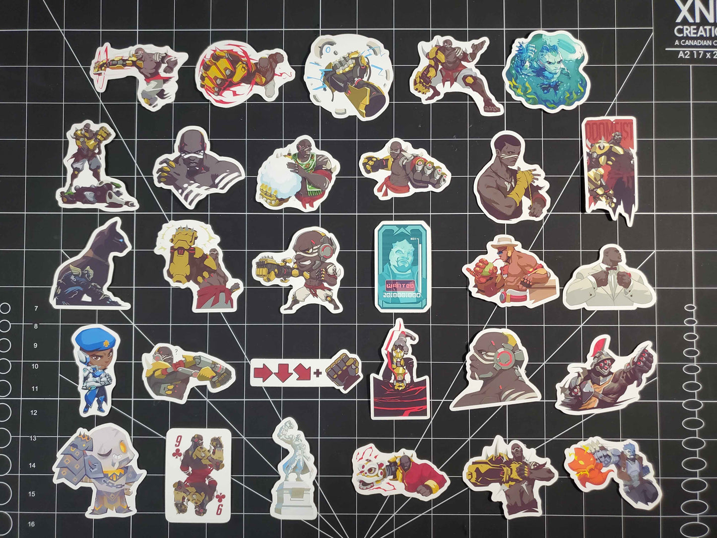 Overwatch 2 Doomfist Hero Spray's Sticker Set | 29 High Quality Glossy Vinyls