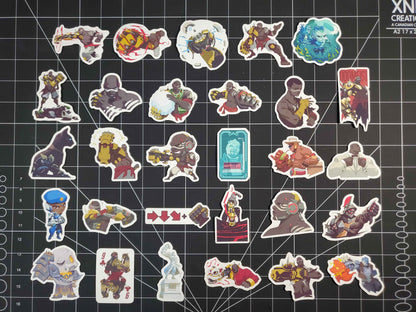 Overwatch 2 Doomfist Hero Spray's Sticker Set | 29 High Quality Glossy Vinyls