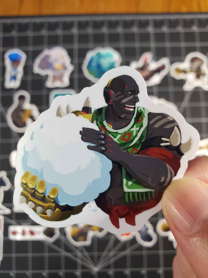 Overwatch 2 Doomfist Hero Spray's Sticker Set | 29 High Quality Glossy Vinyls