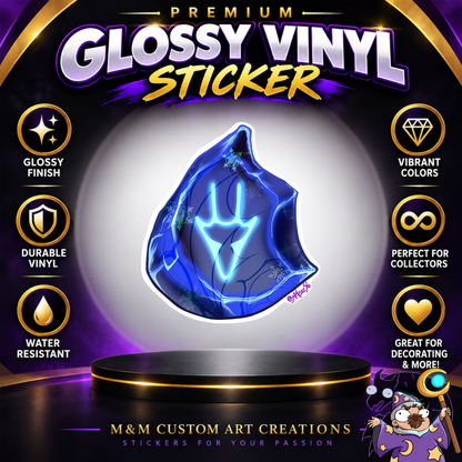 Dragoon Soul Crystal from Final Fantasy Glossy Vinyl Sticker SHEETS