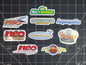 Pokemon E-Card, Legendary & Neo Series Set Logo Symbols 9 Glossy Vinyl Stickers