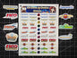 Pokemon E-Card, Legendary & Neo Series Set Logo Symbols 9 Glossy Vinyl Stickers