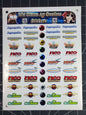 Pokemon E-Card, Legendary & Neo Series Set Logo Symbols 9 Glossy Vinyl Stickers