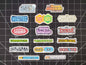 Pokemon EX Series Era Set Logo Symbols 16 Glossy Vinyl Stickers