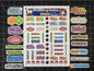 Pokemon EX Series Era Set Logo Symbols 16 Glossy Vinyl Stickers