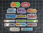 Pokemon EX Series Era Set Logo Symbols 16 Glossy Vinyl Stickers