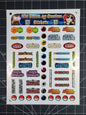 Pokemon EX Series Era Set Logo Symbols 16 Glossy Vinyl Stickers