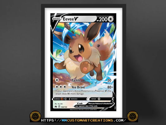 Eevee V #108 Crown Zenith (CRZ) Poster Print - Available in Two Sizes