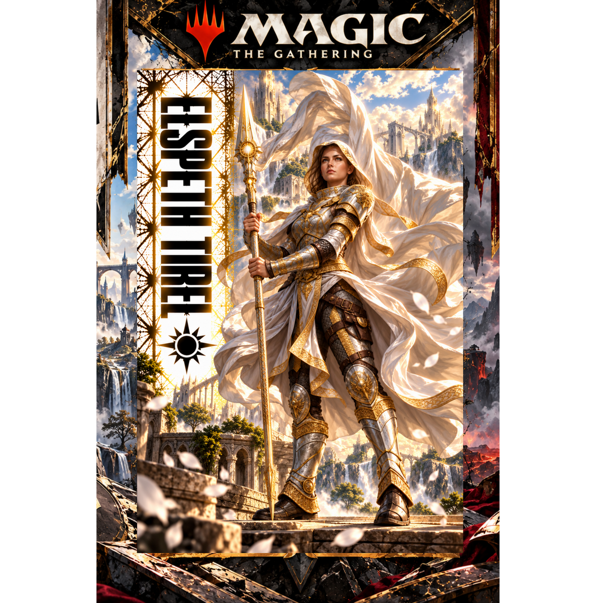 Magic The Gathering Elspeth Tirel 13x19 Art Print Poster | Choose 1 or Full Set