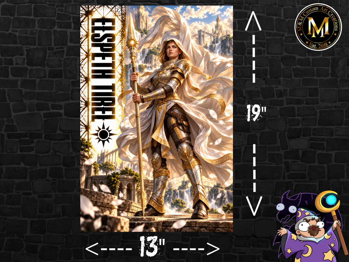 Magic The Gathering Elspeth Tirel 13x19 Art Print Poster | Choose 1 or Full Set