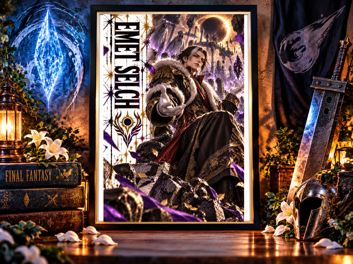 Final Fantasy Emet Selch 13x19 Art Print Poster | Choose 1 or Complete Set