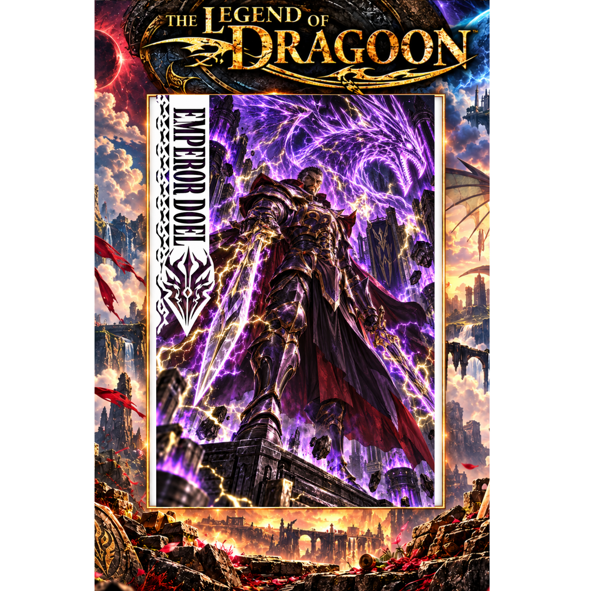Legend of Dragoon EMPEROR DOEL 13x19 Art Print Poster | Choose 1 or Complete Set
