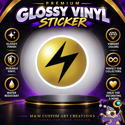 Pokemon TCG Energy Symbol Sticker Sheets Glossy Vinyl Set of 11 Energy Decals