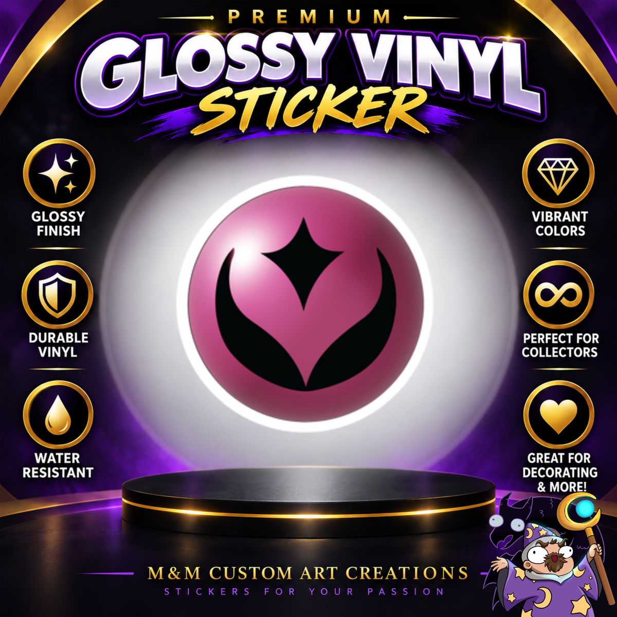 Pokemon TCG Energy Symbol Stickers 3" Glossy Vinyl Set of 11 Card Game Decals
