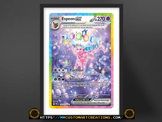 Espeon ex #155 Alt Art Prismatic Evolutions (PRE) Poster Print - Available in Two Sizes